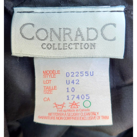 Conrad C Collection Plaid Lined Women's 100% Wool Pants Dress Slacks Size 10 - Picture 4 of 5